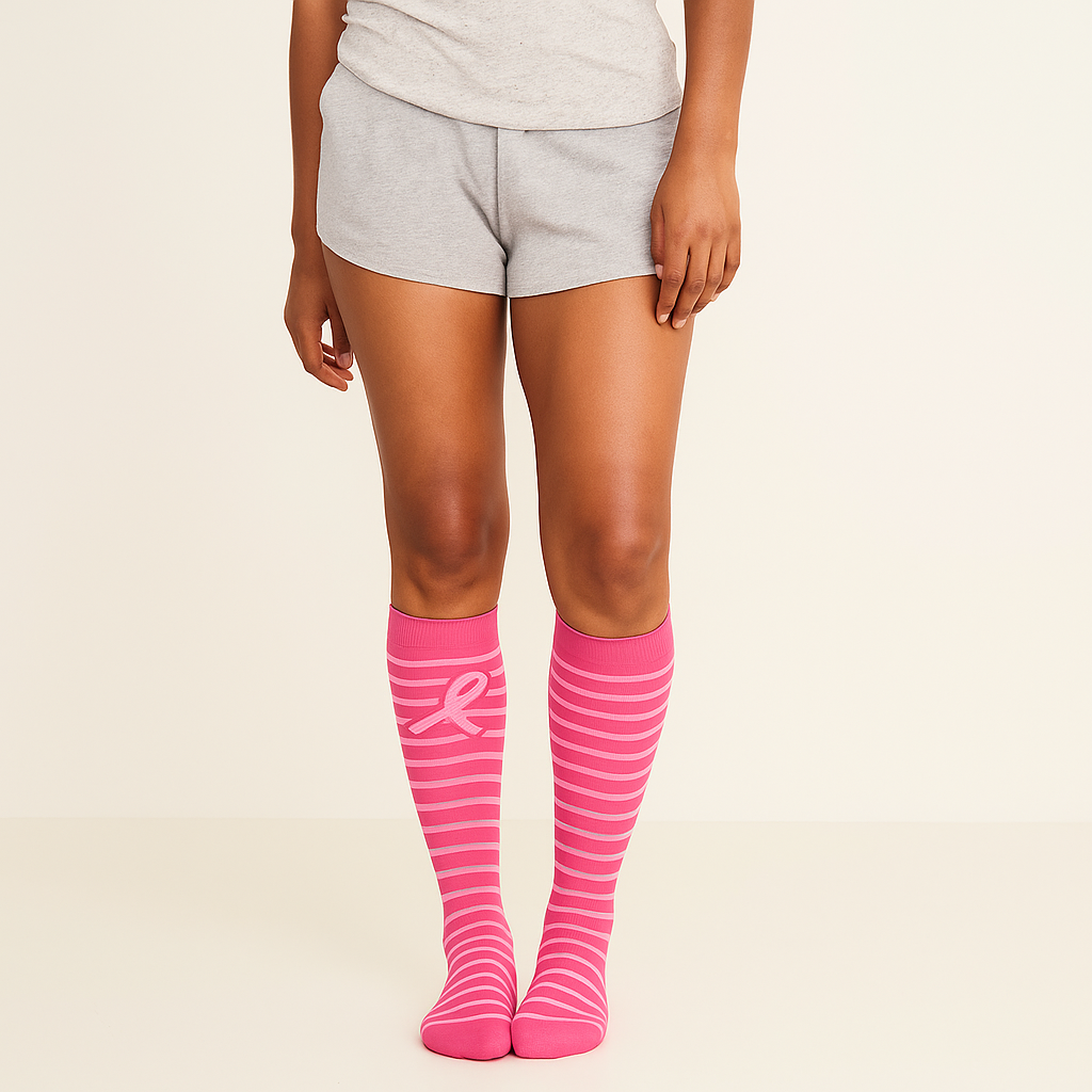 Clinical Compression – Bold Ribbon Stripes
