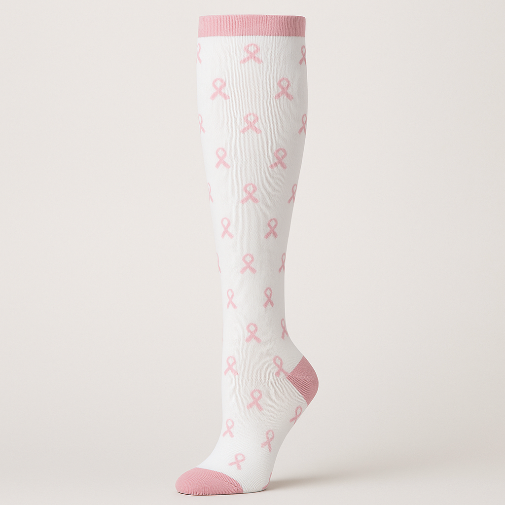 Clinical Compression – Pink Ribbon – Bright Legs