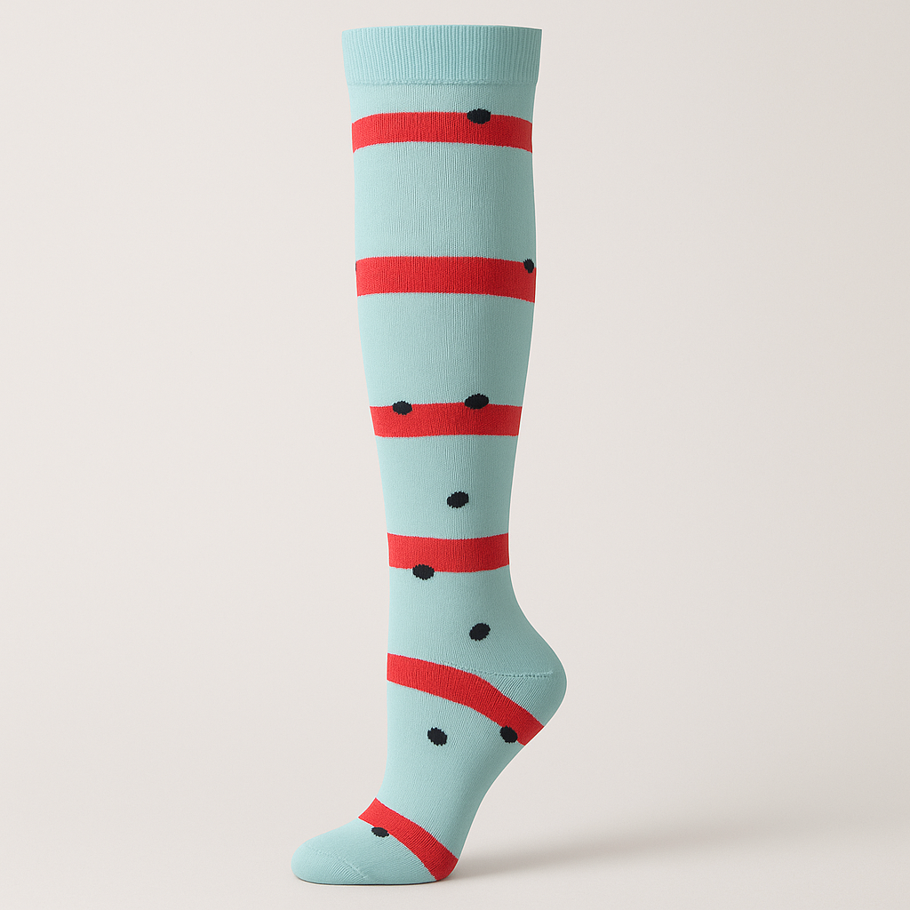 Clinical Compression – Aqua Stripes