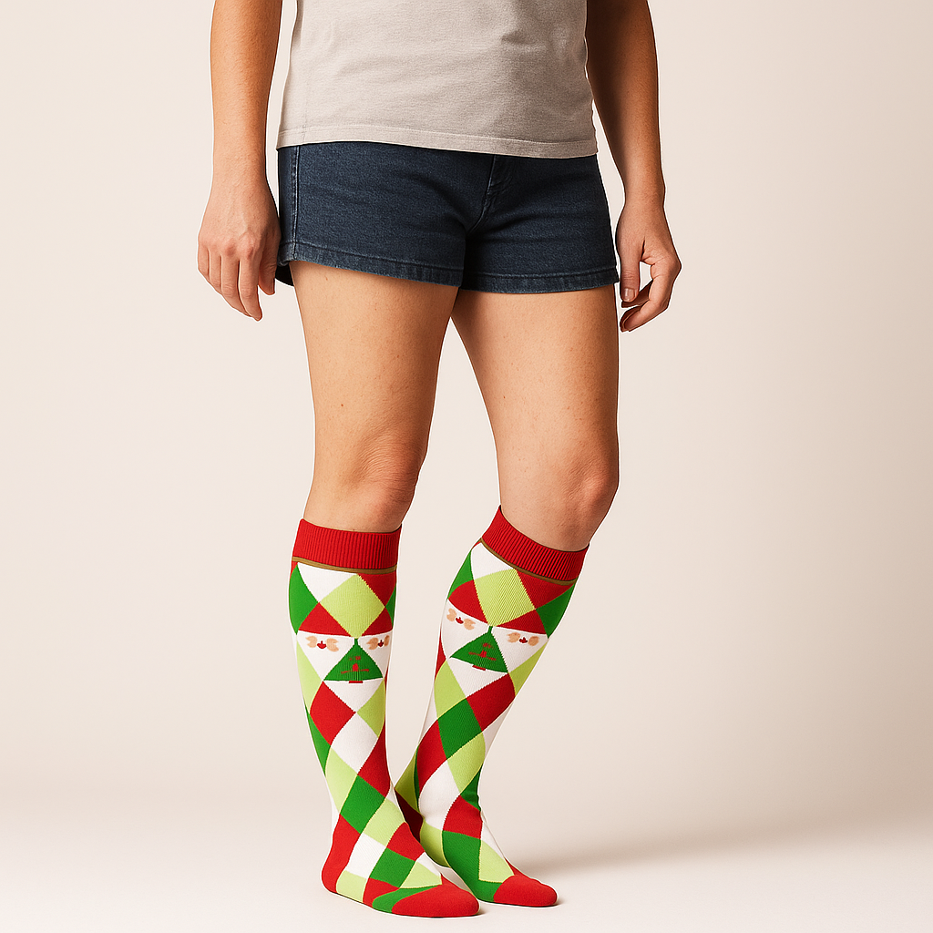 Clinical Compression – Festive Argyle