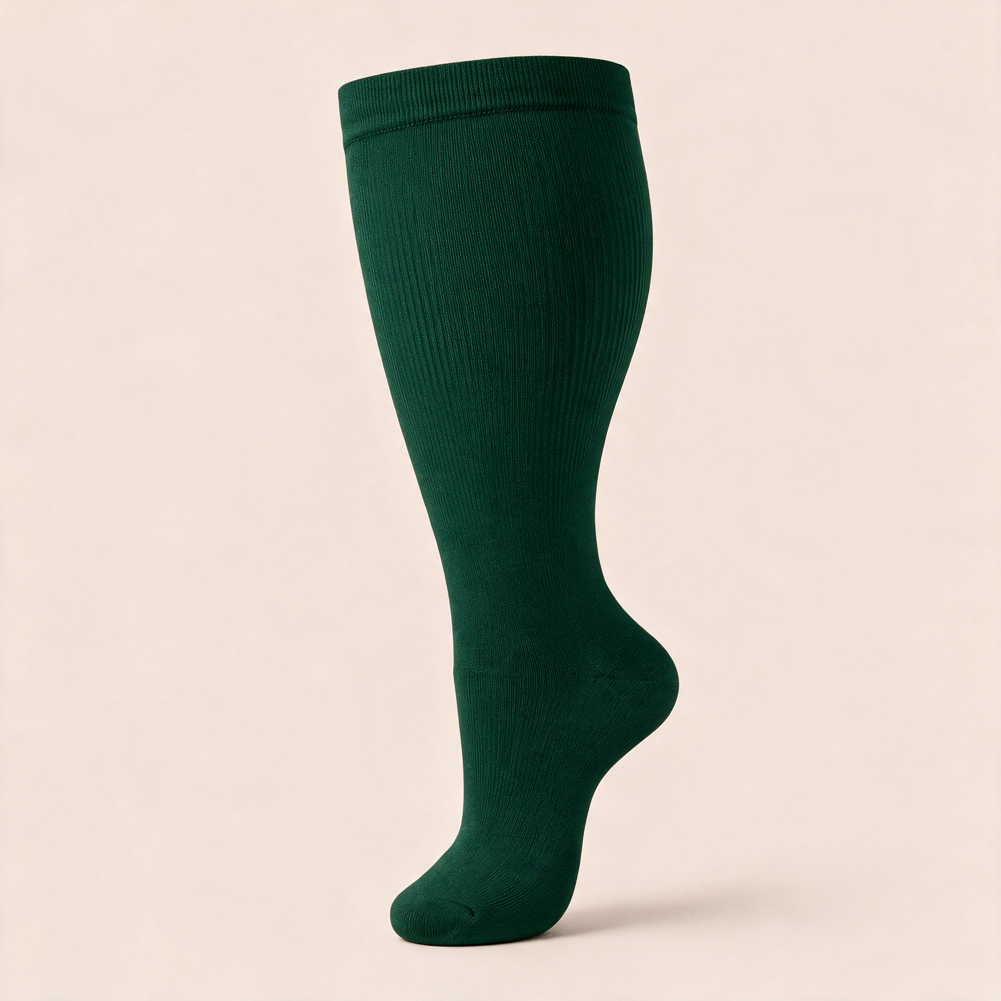 Clinical Compression – Wide Calf: Forest Green compression sock