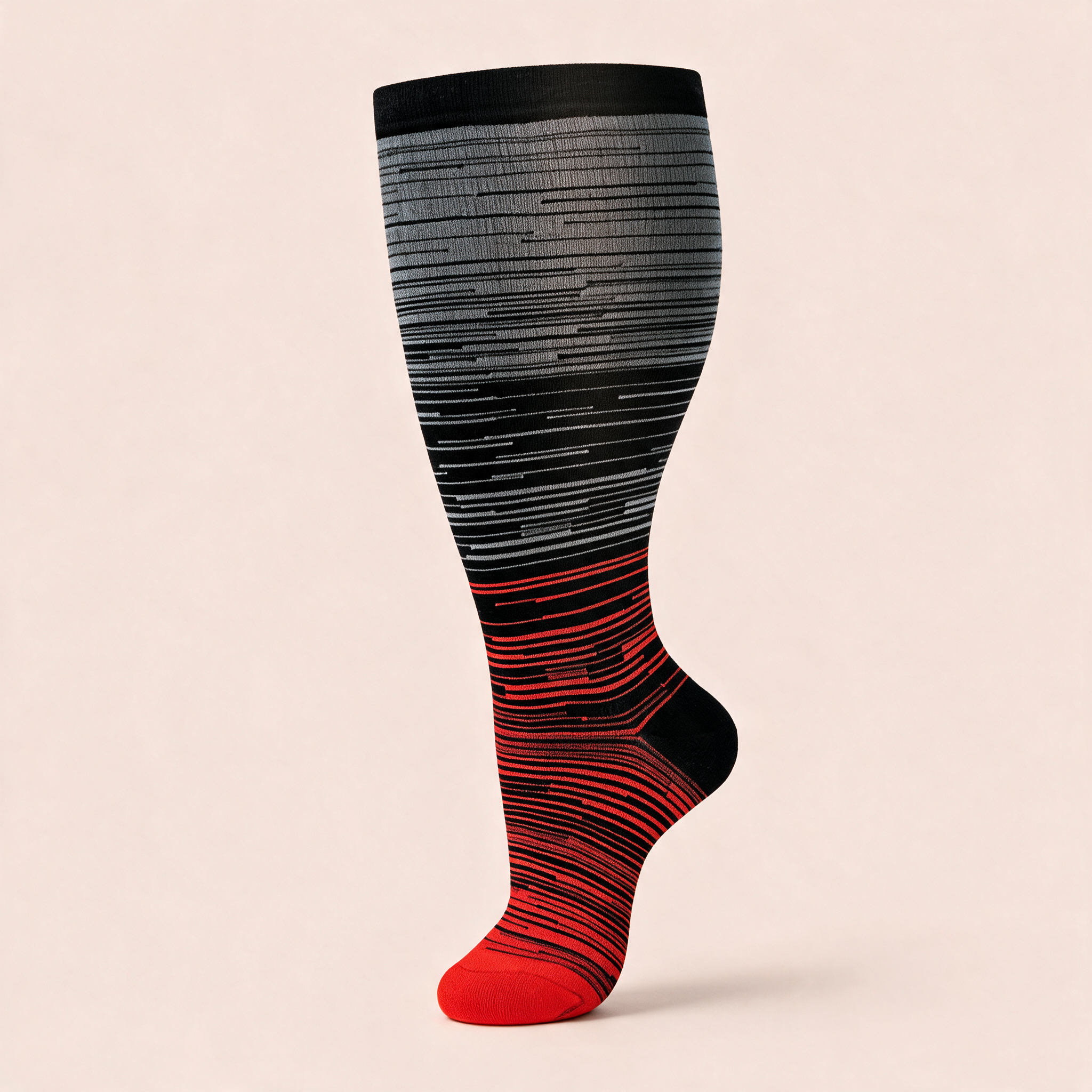 Clinical Compression – Wide Calf: Ash to Ember compression sock