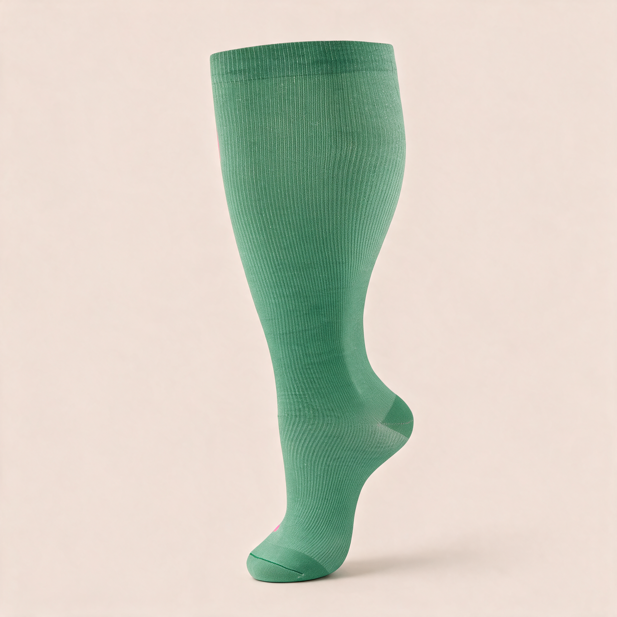 Clinical Compression – Wide Calf: Kelly Green compression sock