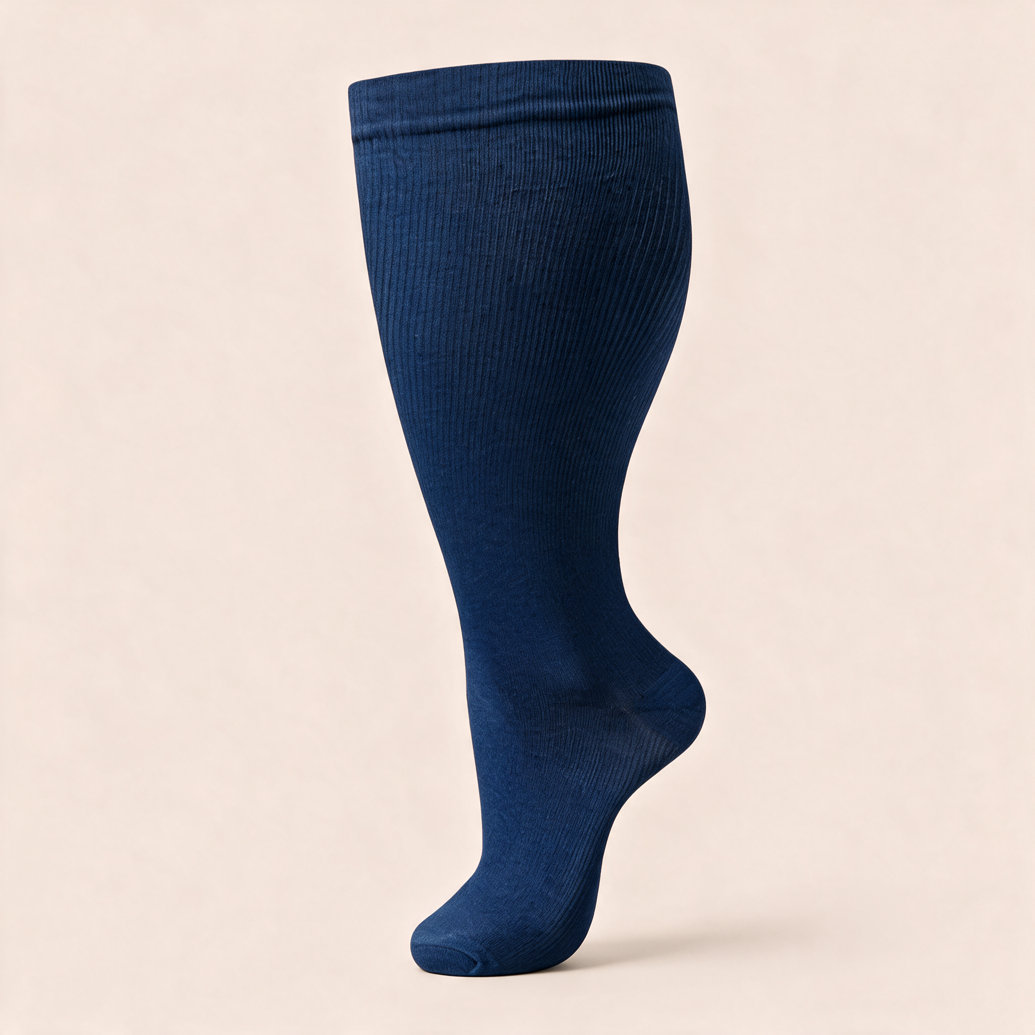 Clinical Compression – Wide Calf: Classic Navy compression sock