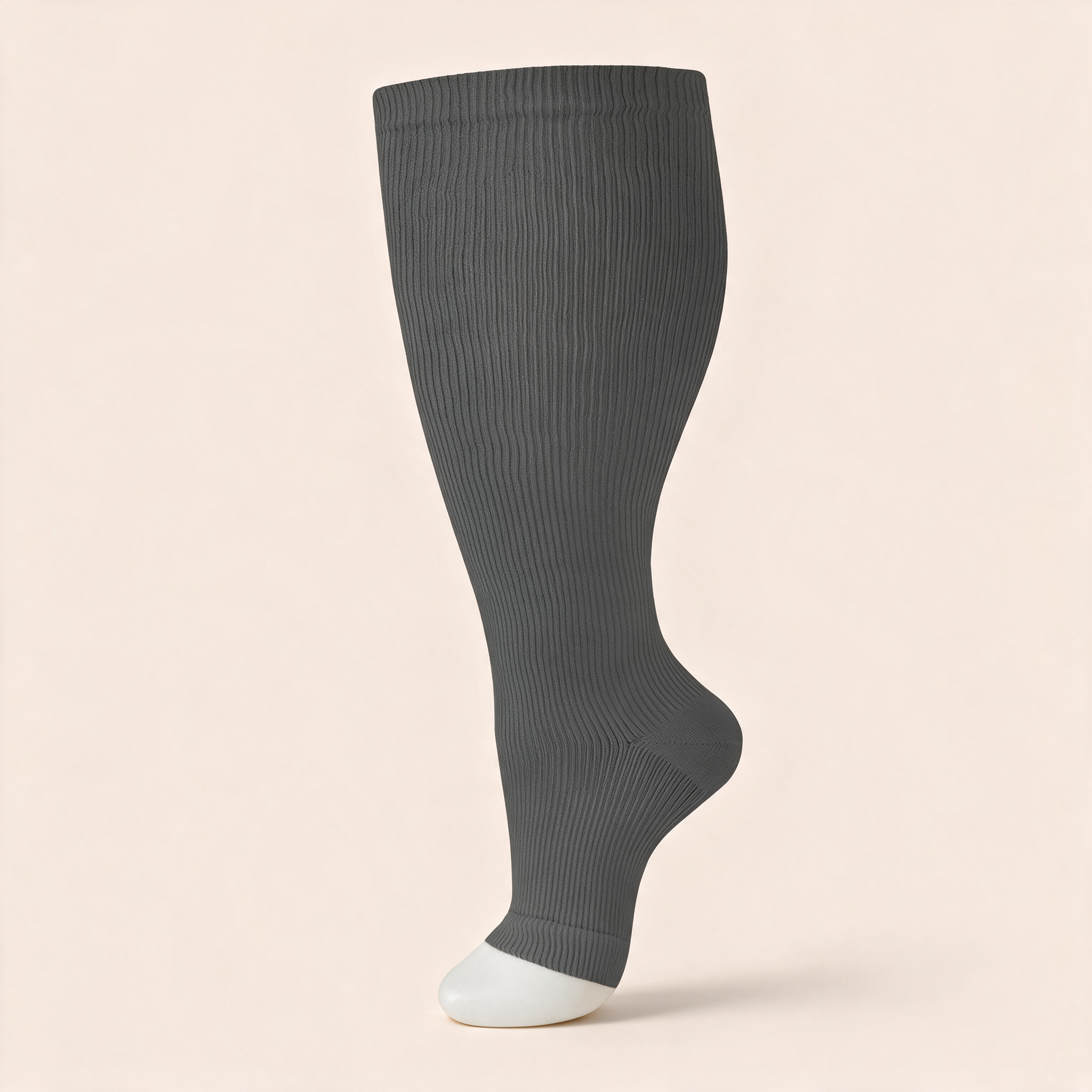 Clinical Compression – Wide Calf: Stone Grey compression sock