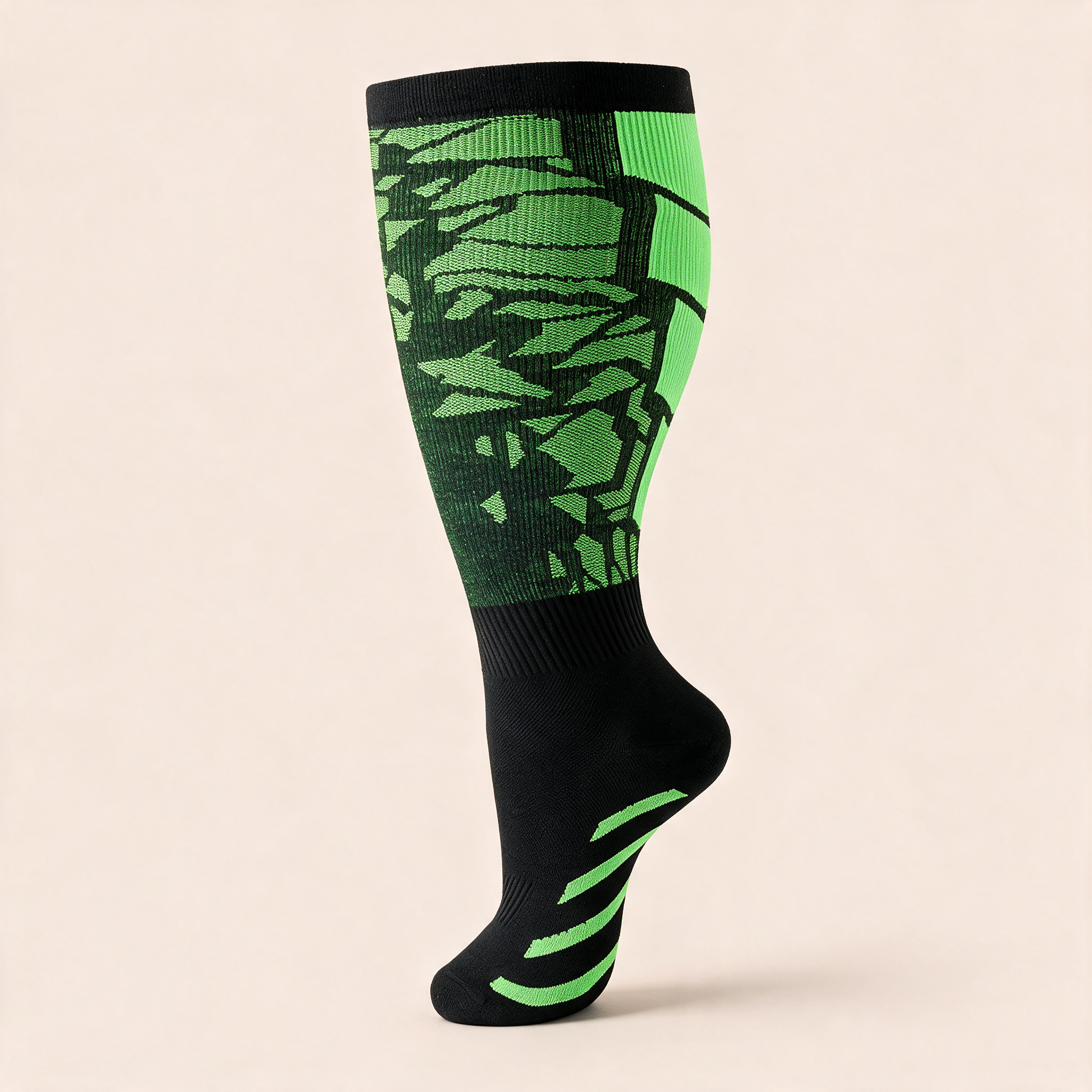 Clinical Compression – Wide Calf: Jungle Static compression sock