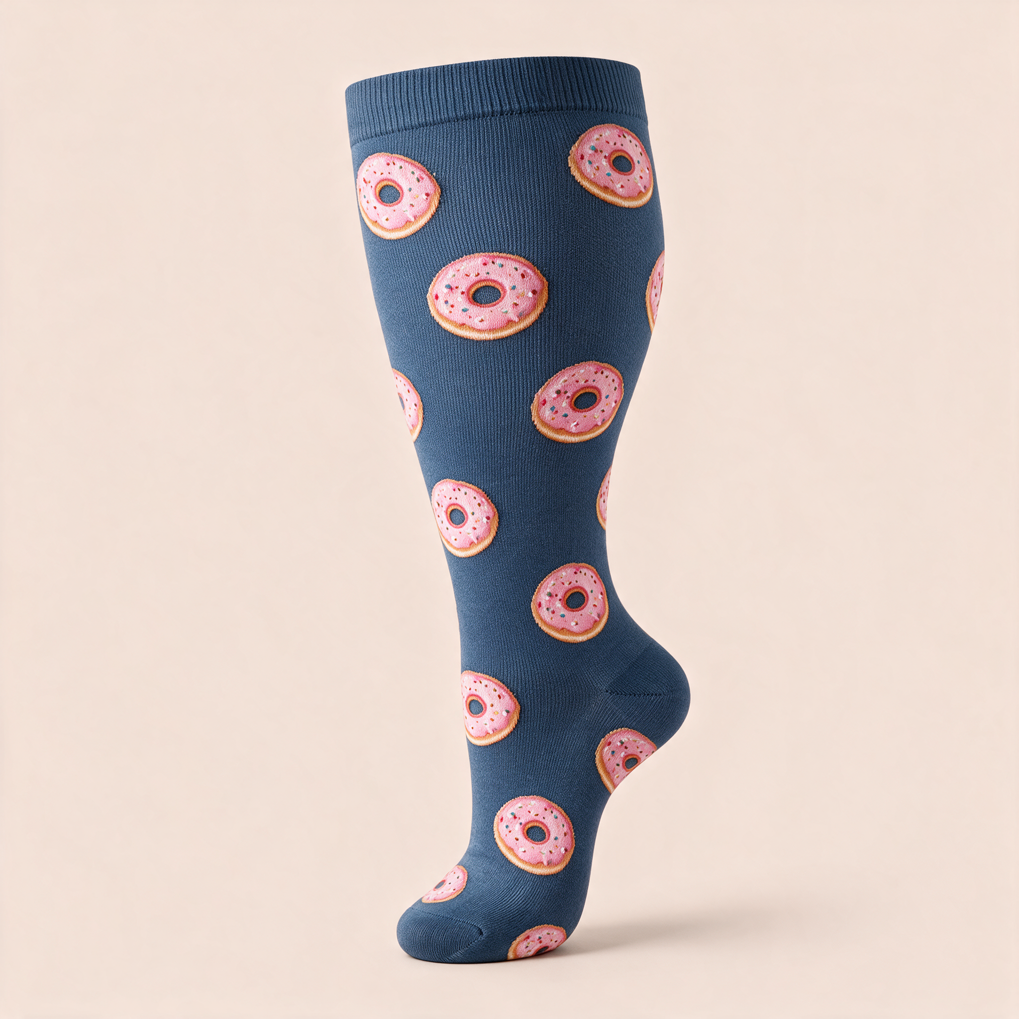 Clinical Compression – Wide Calf: Donut Dreams compression sock